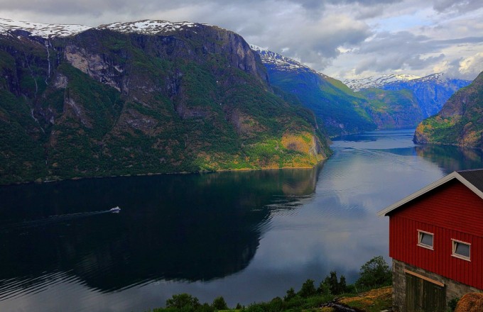 Naeröyfjord, Norwegen news bild